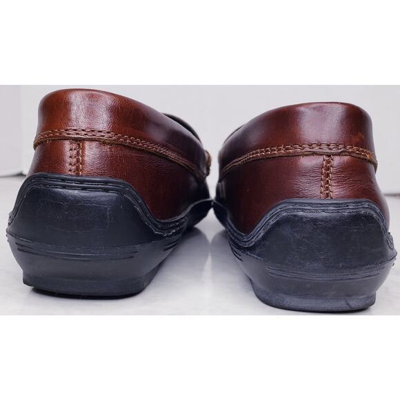 T.B. PHELPS Traditions Key West Penny Loafers Leather Brown Men's Size 9.5M VGUC - Picture 5 of 16